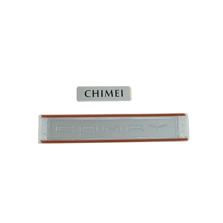 Customized Aluminum Logo Nameplate Car Emblem Badge Luxury Waterproof Adhesive Sticker Silk Screen Printed 1.5mm Household