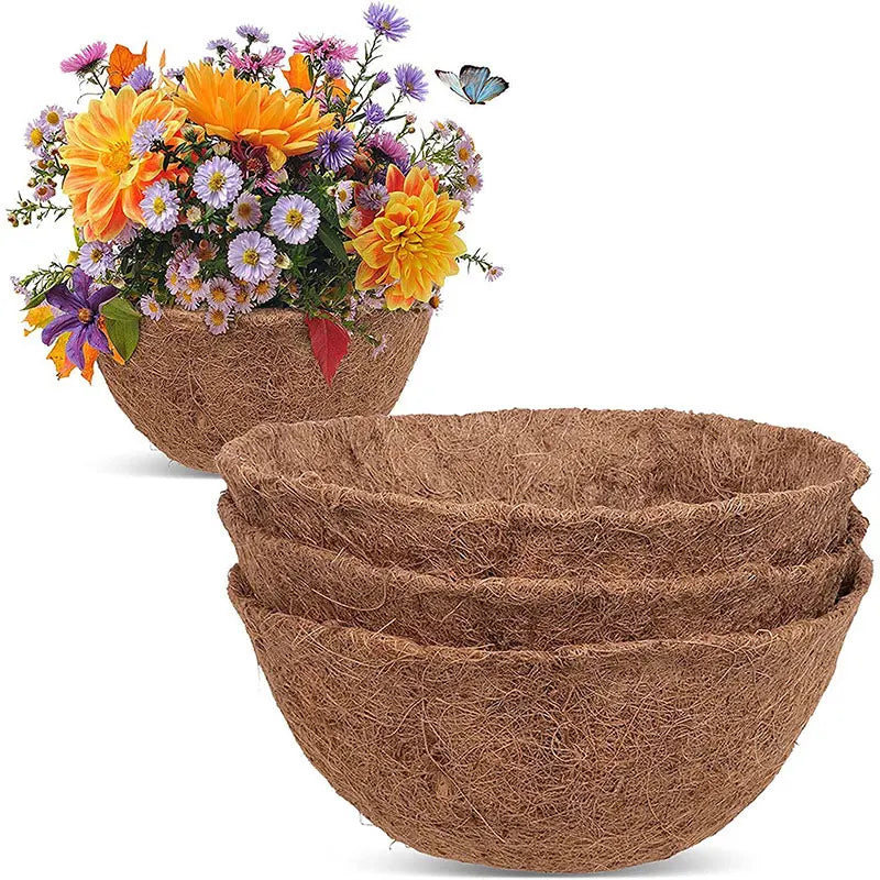 Best Quality Supplies Metal Stand Coconut Palm Plant Wall Food Hanging Coco Basket Liners