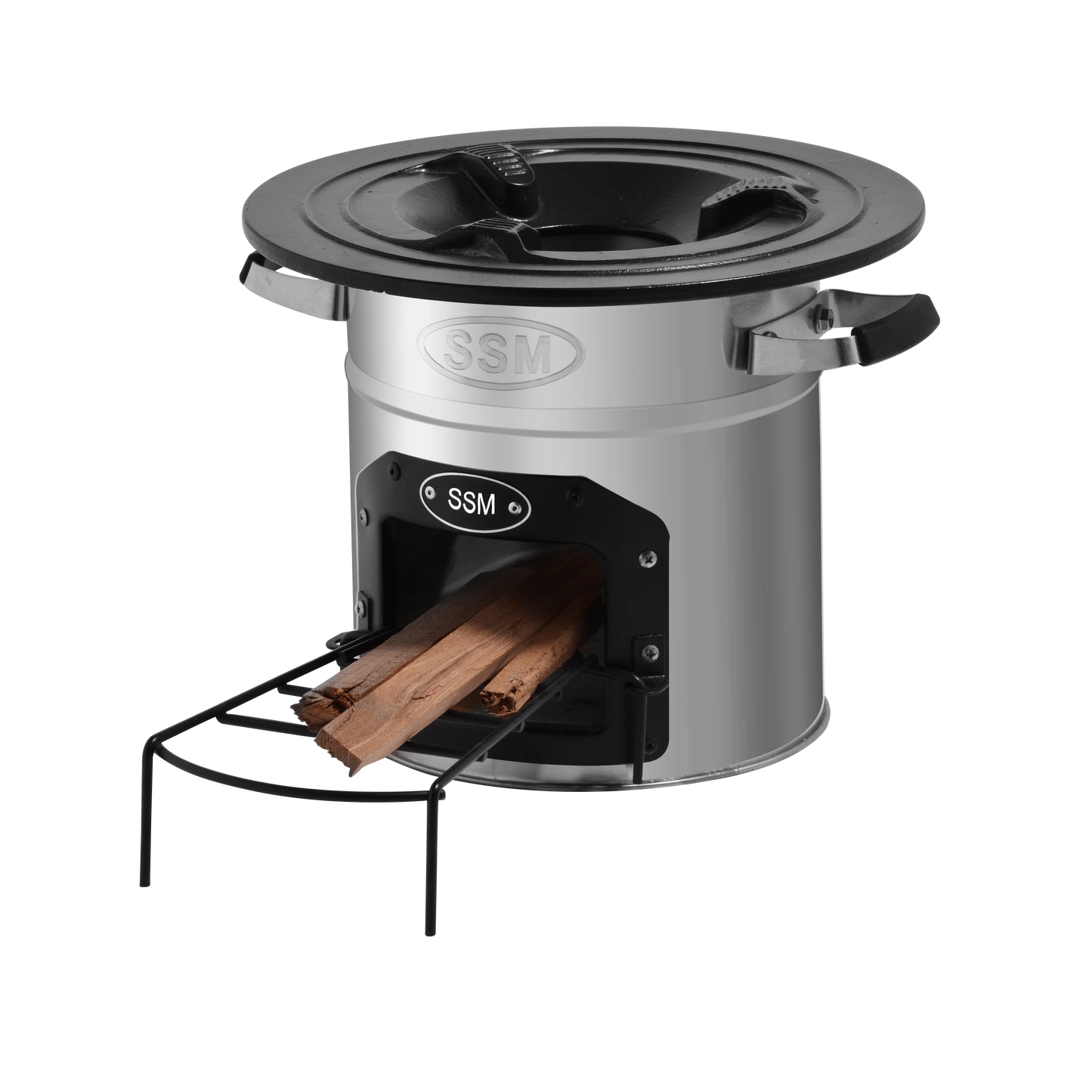 Outdoor Cooking Wood Burning Stoves Cold Rolled Steel Firewood Stove