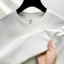 Camiseta informal de verano transpirable con cuello redondo de algodón manga corta para hombre