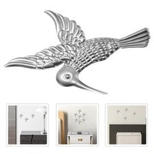 10 Piezas Colibrí de Metal Hogar Colgante Dormitorio Decoración Pared Decoraciones