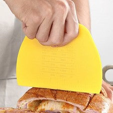 Raspador de masa multifuncional 2 piezas para hornear cucarachas medir limpiar