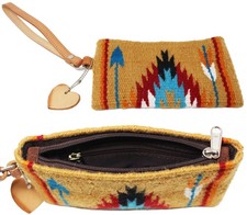 Mujer Western Tejido a Mano Lana Rodeo Vaquera Moda Muñequera Cartera 103A08