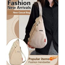 Nuevo Bolso Bandolera Simple Unisex Nylon Impermeable Bolso de Pecho Gran Capacidad