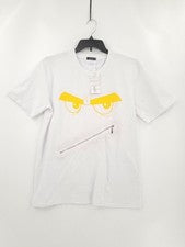 Nueva con etiquetas Camiseta Coofandy Para Hombres Pequeña Blanca Manga Corta Gráfica Cremallera en la Delantera