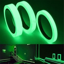 Cinta Luminosa 10M Autoadhesiva Brilla en la Oscuridad Seguridad Escenario Dormitorio Decoración del Hogar