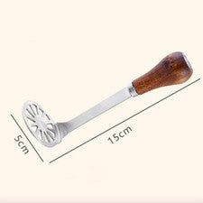 Essential Util de cocina para mini apisonador con acero inoxidable y mango de madera