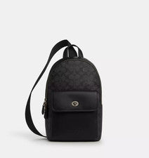 NUEVO CON ETIQUETAS COACH TURNLOCK SLING PACK CAJ92 BOLSO BANDOLERA 1 CORREA BOLSO DE FIRMA