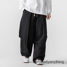 Hombres Talla Grande Estilo Japonés Retro Pantalones Informales Ropa de Trabajo Pantalones Rectos Sueltos