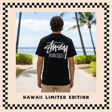 🌺 Camiseta Negra Auténtica Nueva con Etiquetas Stussy Honolulu Capítulo Hawaii Exclusiva 🌺