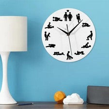 Horloge murale de sexe adulte, horloge murale de posture sexy d'amusement