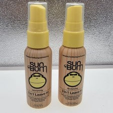 Lote x2 Sun Bum Revitalizing 3 en 1 tratamiento diario para el cabello viaje 1,5 oz