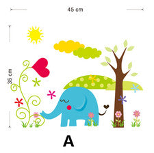 Animales Árbol Mural Calcomanía de Pared Pegatinas de Vinilo Hogar Niños Habitación Decoración Reino Unido