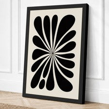 Impresión geométrica en lienzo con forma de mandala arte de pared decoración del hogar listo para colgar
