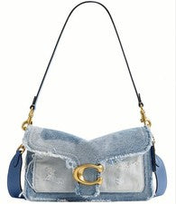 Auténtico bolso de hombro Coach Tabby 26 retazos de mezclilla reutilizados CCX36 NUEVO CON ETIQUETAS