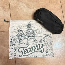 Nueva bolsa antipolvo de viaje con cordón Tecovas y bolsa de lona con cremallera beige verde