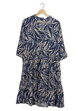 Vestido de verano Saint Tropez mujer talla 38 M azul estampado viscosa casual