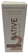 Suero facial hidratante Native Facial Care 1 oz coco + vitamina B3