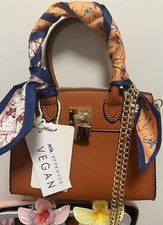 Bolso Bandolera Mujer Elegante Lujo/Vegano/Óxido Marrón Claro