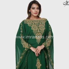 ImranArts-D51 Caftán Marroquí Elegante Farasha Étnico Abaya Boda Árabe Atuendo