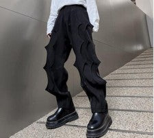 Lo último Para Hombres Estilo Punk Juvenil Moda Costuras Góticas Chic Pantalones Pantalones de Fiesta