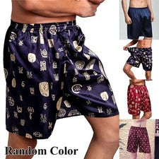Moda Ropa de dormir Bragas Pantalones Transpirables Informales Hombres Pijama de Noche