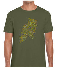 CAMISETA CIRCUITO BÚHO PARA HOMBRE DIVERTIDA GENIAL DISEÑO DE MODA ANIMAL AMANTE DE LA NATURALEZA JUGADOR