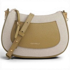 Moda Coccinelle Mini Bolsa C-Easy Canvas Mujer Natural En Canvas Y Piel
