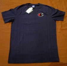 CAMISETA CAMPEONA AZUL MARINO NUEVA PARA HOMBRE TALLA M AJUSTE CÓMODO 36-38" PECHO LOGOTIPO GRANDE GENUINA