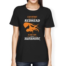 Camiseta 1Tee Mujer Calce Suelto Un Día Sin Pelirroja Es Como Sin Sol