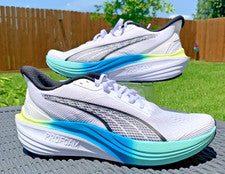 Zapatos para correr Puma Darter Pro para hombre talla 9,5 blanco azul cian PROFOAM 310152