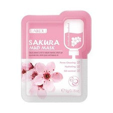 Mascarilla facial Sakura Mud iluminadora hidratante hidratante cuidado facial