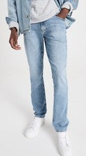Pantalones de mezclilla para hombre AG-ED tela hecha en Japón algodón Lyocell talla 38 $235
