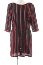 CHERRY Damen Freizeitkleid Langarm Streifenmuster Schwarz Weiß Größe 38