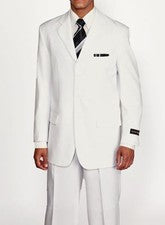 Traje básico para hombre BLANCO color 3 botones de Milaono Moda/Fortino Landi blanco #802P