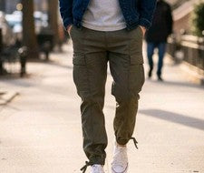 Pantalones de Carga Recta Para Hombre Primavera Verano Pantalón XL Urbano Clásico e Informal Estilo