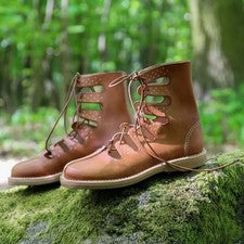 Botas de cuero medievales | Zapatos renacentistas vikingos | Calzado de...