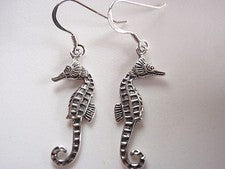 Pendientes Caballito de Mar Plata de Ley 925 Colgantes Corona Sol Joyería Océano Playa Arena