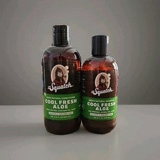 Dr. Squatch Cool Fresh Aloe Juego de Cuidado del Cabello para Hombres - Champú 8oz y Acondicionador 11oz