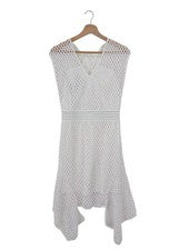 Vestido mujer Designers Remix Vokuhila poliéster blanco talla 38 fiesta