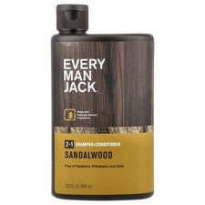 Champú y acondicionador 2 en 1, sándalo, 13,5 fl oz (400 ml)