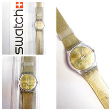 Swatch Gent Nuevo NOS Glitter GK216 1996 Reloj De Pulsera Años 90