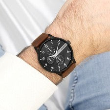 Oozoo Reloj Hombre Relojes Analógico Metal Marrón UOC11307