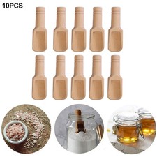 Cuchara de madera cuchara de sal té café palas madera 10 piezas dulces especias