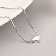 Collar mujer con colgante corazón - te quiero - plata de ley 925 / 46cm