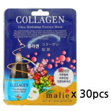 30 piezas de esencia coreana colágeno máscara facial hoja humedad cuidado de ...