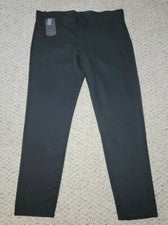 Pantalones de vestir ajustados para hombre negros 38X30 Overmen moda 36 cintura ajustada 38 más ajustados