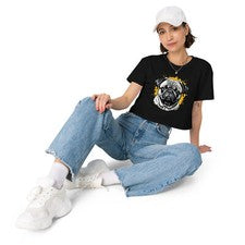 Camisa corta para mujer Pug Dog