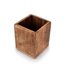 Soporte para utensilios de cocina Samhita mango acabado leña para marrón