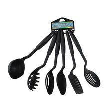 6 Tlg/SET K��che Silikon Kochutensilien Antihaft Pfannenwender Schwarz DE DHL